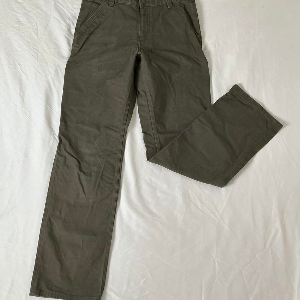 Carhartt Men's Khaki and Green Trousers